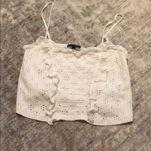 Topshop white crop top